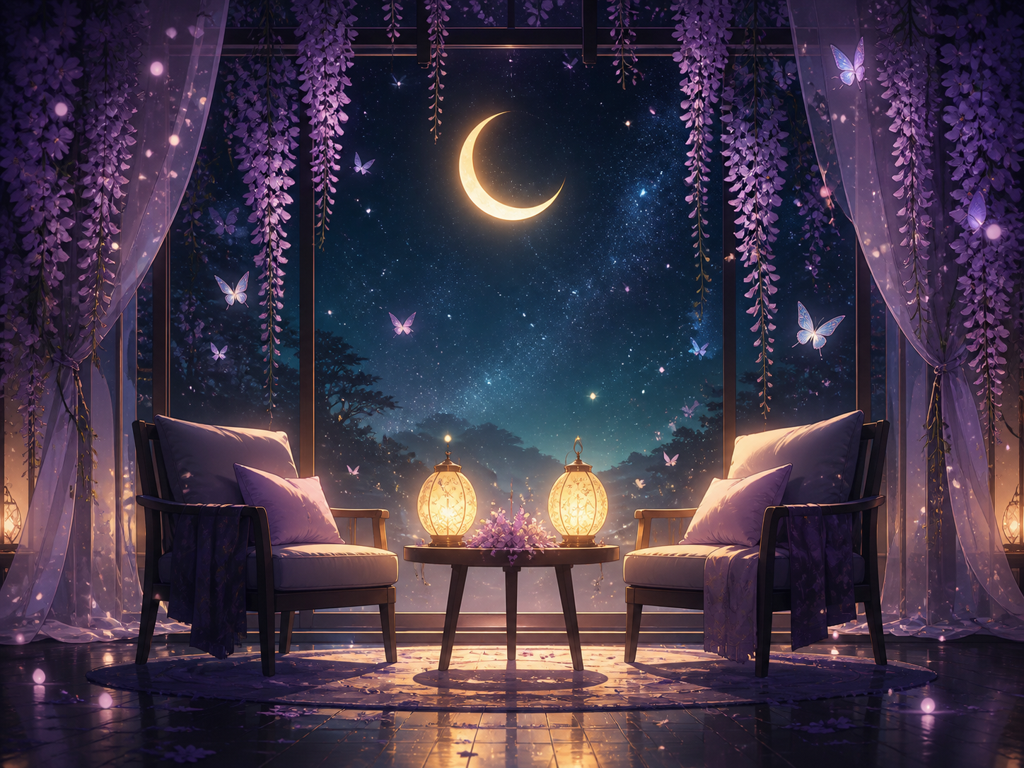 ツキとの夜のやりとりのイメージ