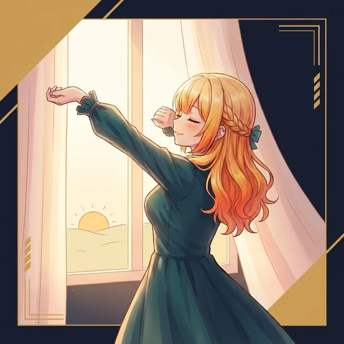朝、目を覚ます